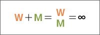 W+M=WM=∞
